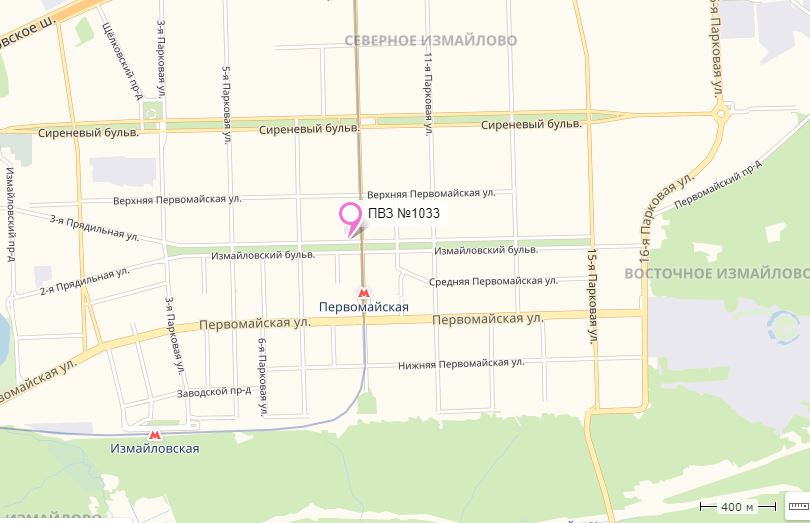 Метро первомайская на схеме